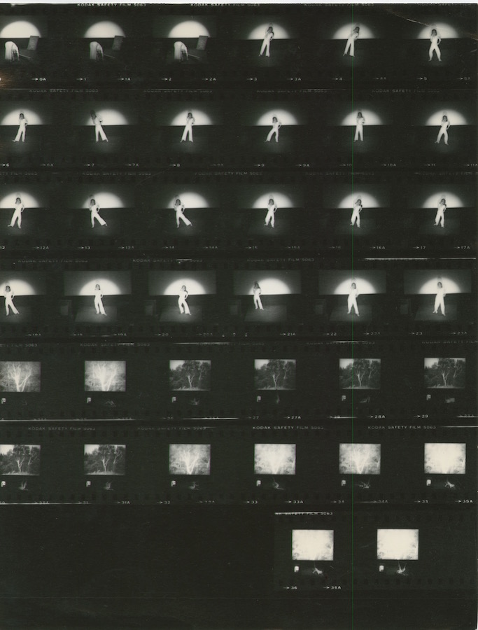 Photographic contact sheet showing different scenes of Jonas’s performance