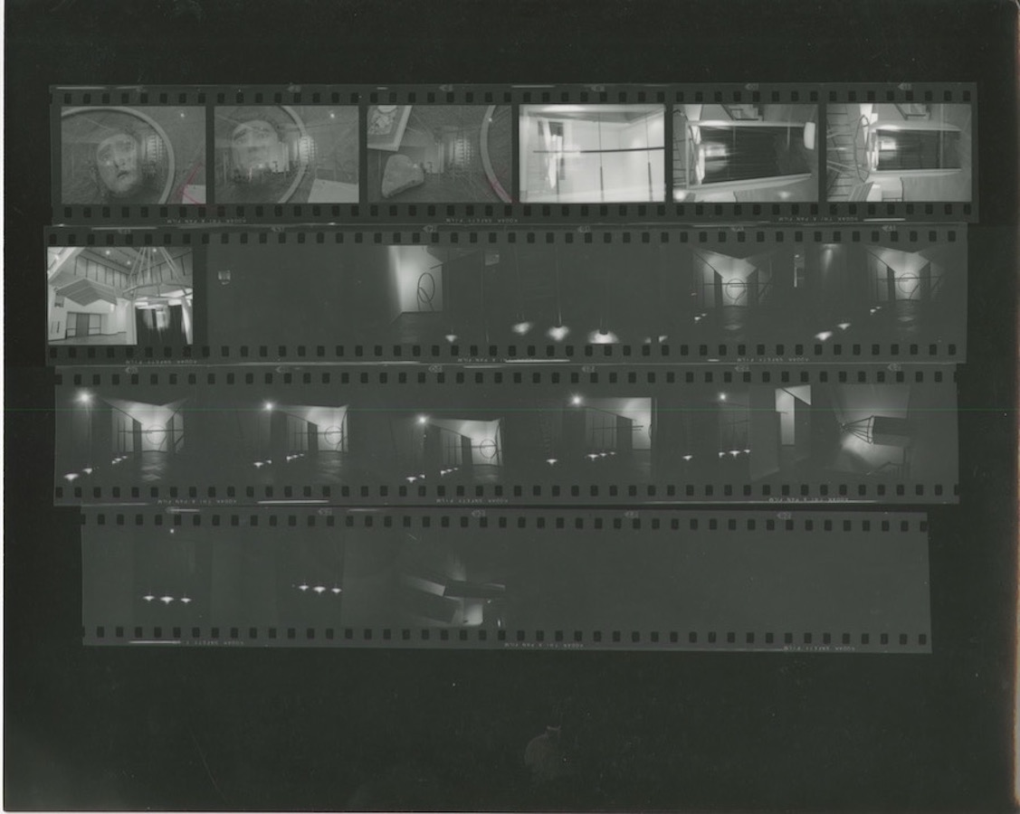 Photographic contact sheet showing different views of Jonas’s installation