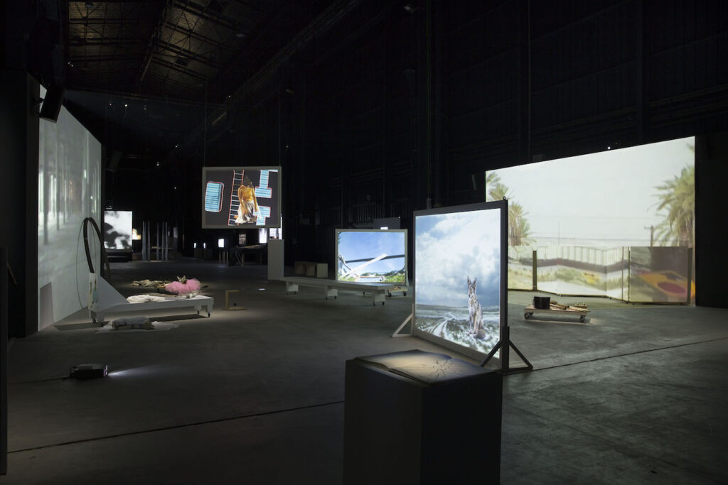 Link to page for Joan Jonas: Light Time Tales, Pirelli HangarBicocca, Milan, 2014