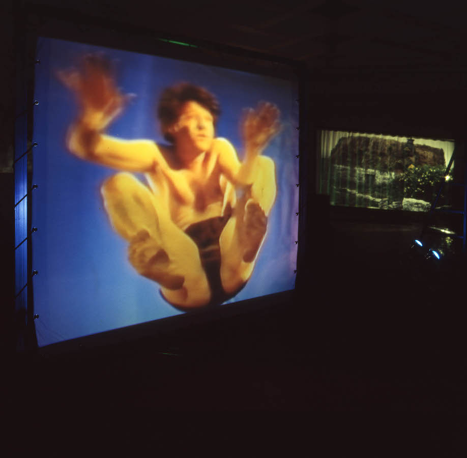 Two video projections